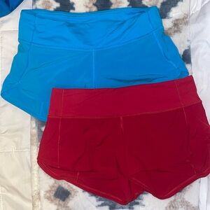 Lululemon speed up shorts bundle